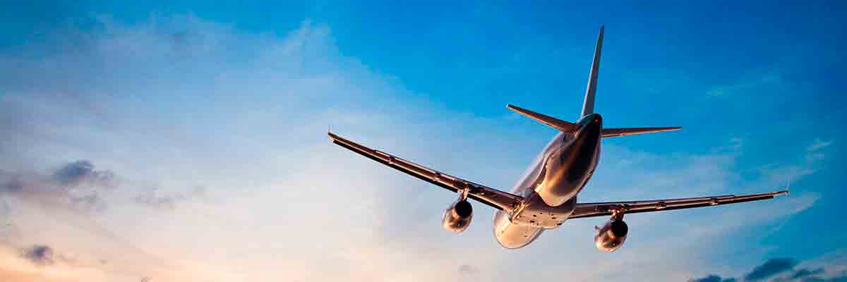 Cargo aircraft in flight
